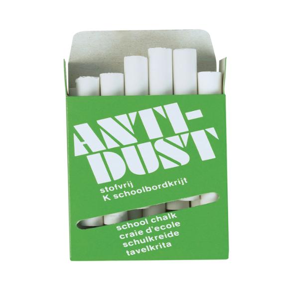 Crayons antidust white - box of 12