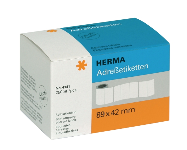 Herma 4341 addresslabels 89x42mm - roll of 250