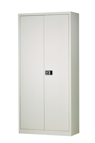 Bisley armoire à portes tournantes avec 4 tablettes 91,4x195x40cm grise