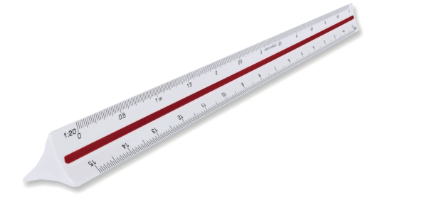 Maped 240011 scale ruler  1/20-1/125