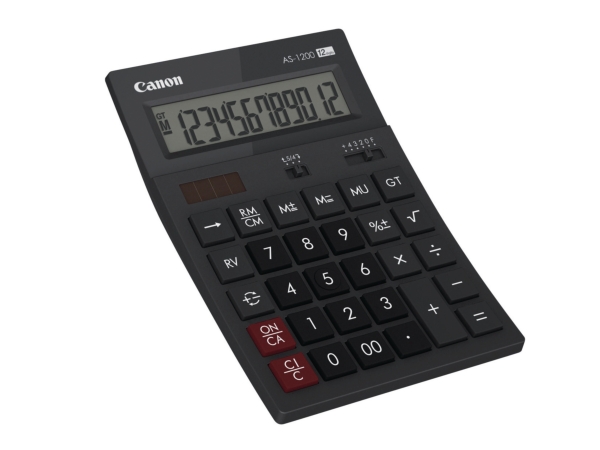 Canon AS-1200 desk calculator black - 12 numbers