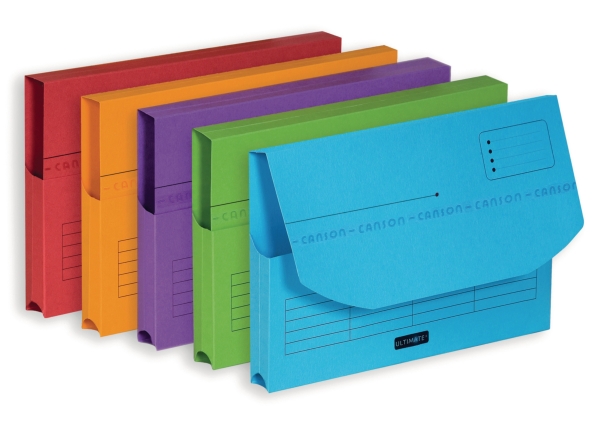 Elba Ultimate pocket folders for suspension files assorted colours - pack of 25