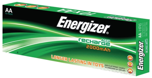 Energizer RC06/AA batteries rechargeable 2000mAh - pack of 10