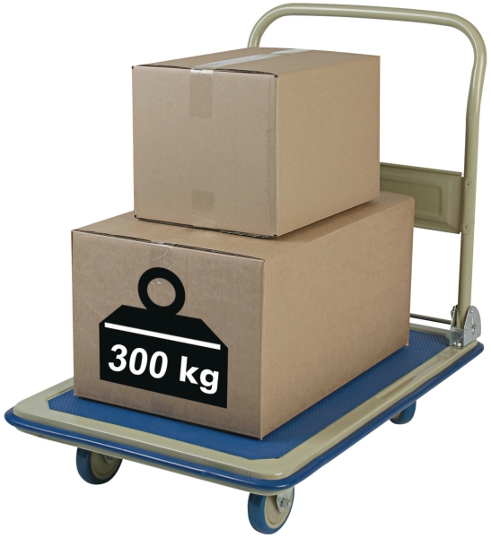 Safetool hand truck max. capacity 300 kg beige