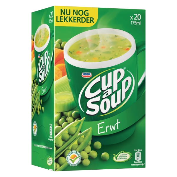 Cup-a-soup bags - peas - box of 21