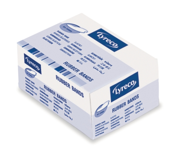 Lyreco élastiques 180mm - boîte de 500g