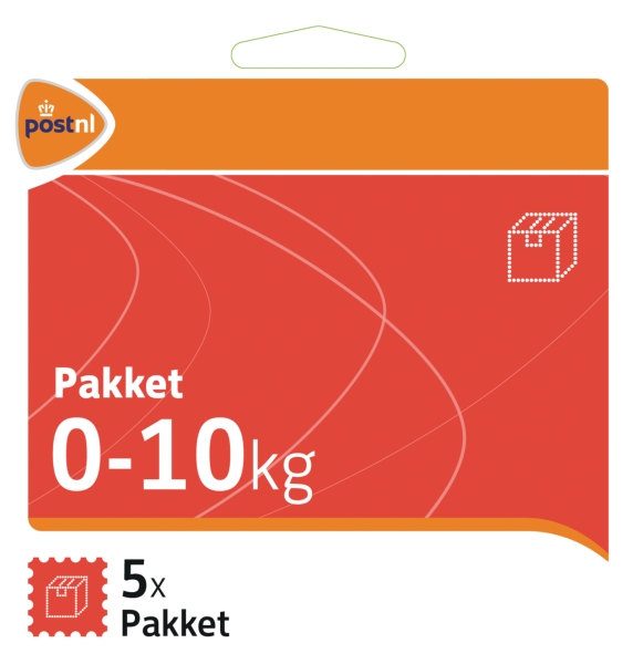 Stamps Standard parcel Pakketzegel till 10 kg - set of 5