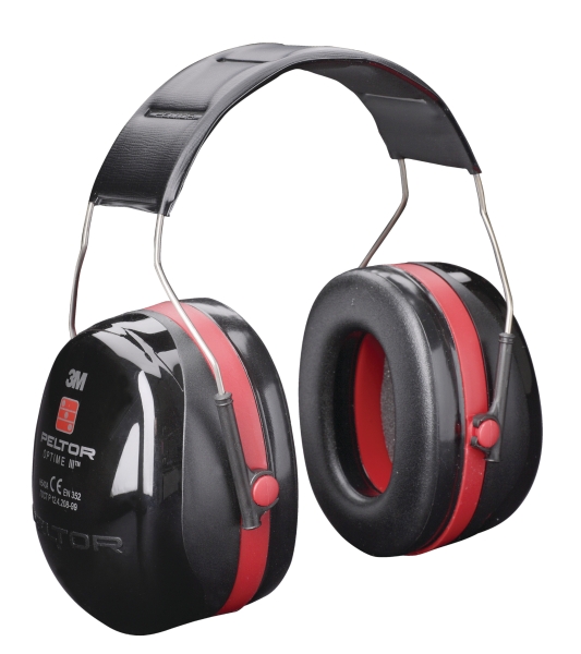 3M Peltor Optime III casque auditif 35 dB noir/rouge