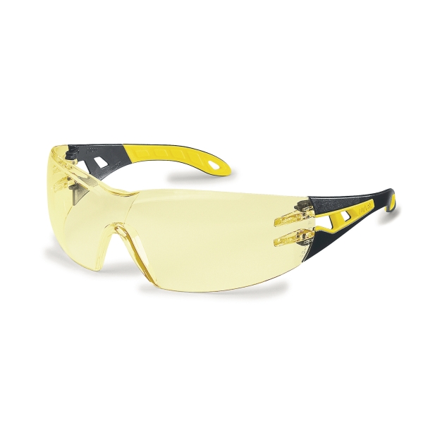 Uvex Pheos safety spectacles - amber lens