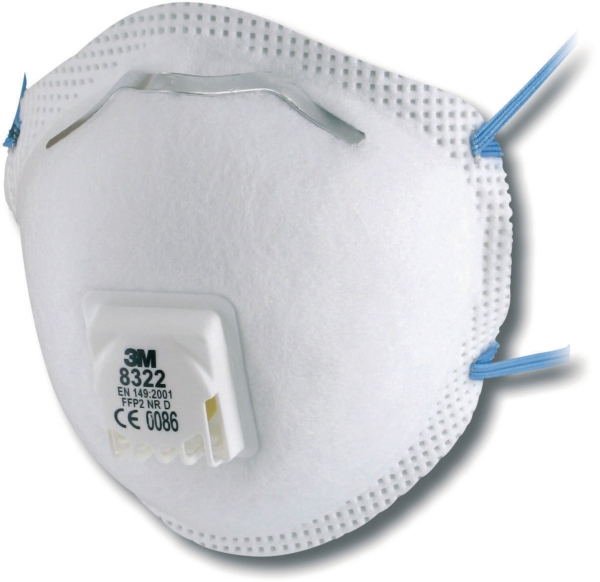 3M 8322 respirator mask with valve FFP 2 - box of 20 pieces