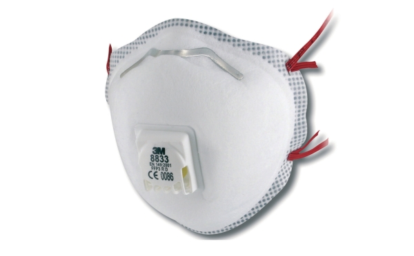 3M 8833 respirator mask with valve FFP 3 - box of 10 pieces