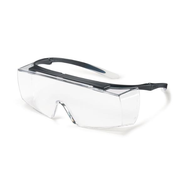 Uvex Super F OTG over spectacles - clear lens