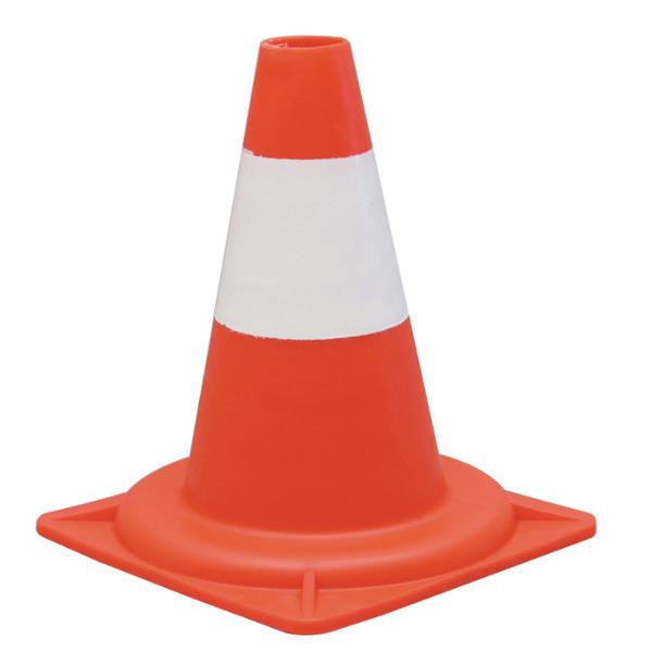 Viso reflective traffic cone class 2 PP height 30 cm orange/white