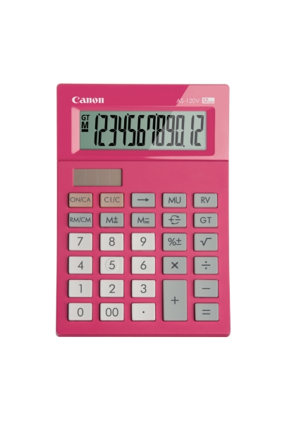 Canon AS-120 desktop calculator pink - 12 digits