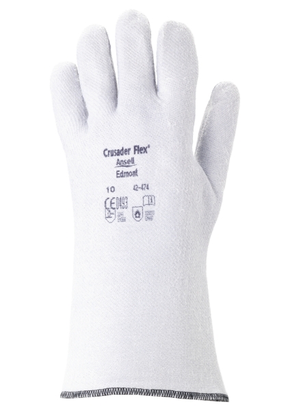 Ansell Crusader Flex 42-747 heat restistant gloves - size 9 - pack of 12 pairs