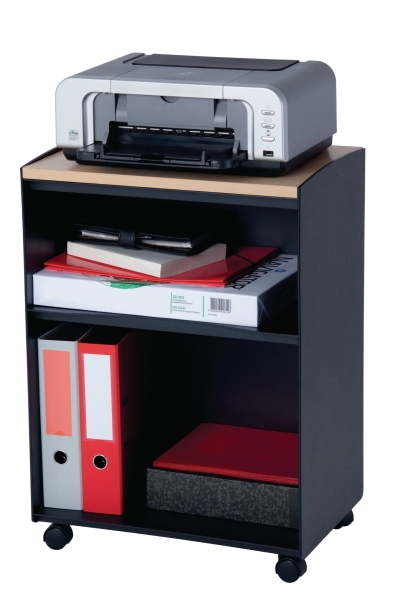 Paperflow bijzetwagen voor copier of fax B 51,4 x H 72 x D 33 cm zwart