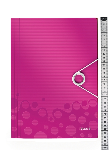 Leitz 4599 WOW 3-flap folder pink