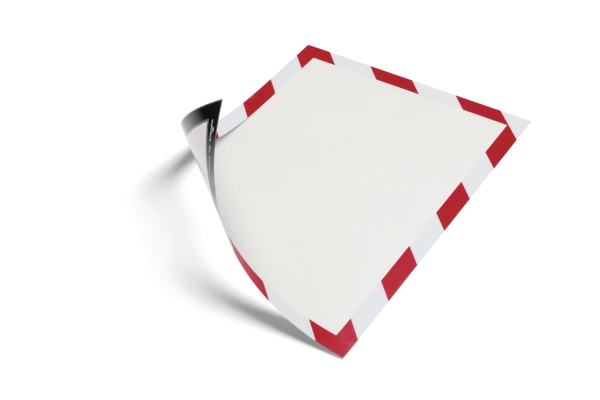 Durable Duraframe magnetische kader A4 - rood/wit - pak van 5