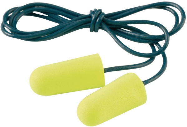 3M E.A.R. Soft roll down earplugs with cord 36 dB - pack of 200