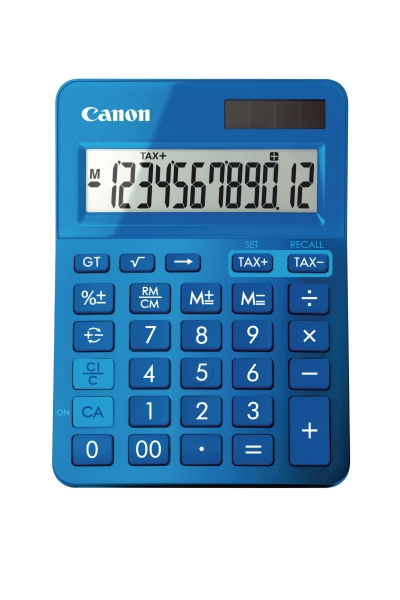 Canon LS-123K calculatrice de poche avec rabat bleue - 12chiffres