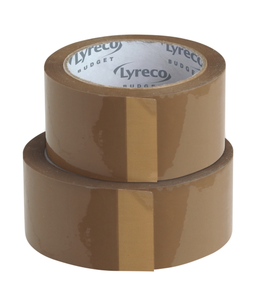 Lyreco Budget PP ruban d'emballage 50 mm x 100 m brun - paquet de 6