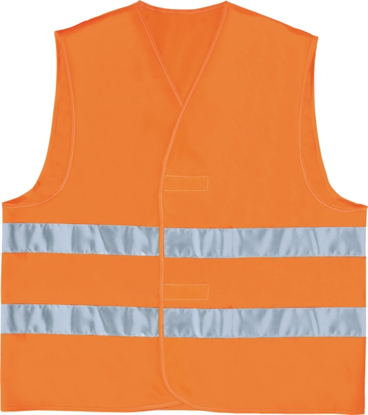 Veste de sécurité orange fluorescente 2 bandes horizontales - taille L