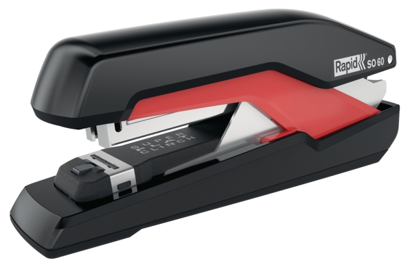 Rapid Omnipress Supreme s60 stapler Super Flat Clinch red/black 50 sheets