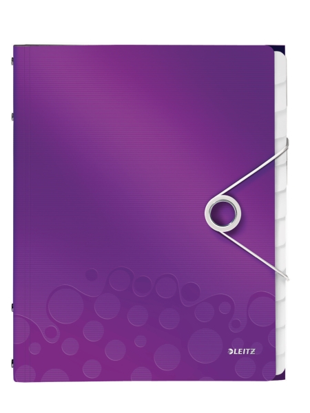 Leitz 4634 WOW trieur 12 tabs PP violet