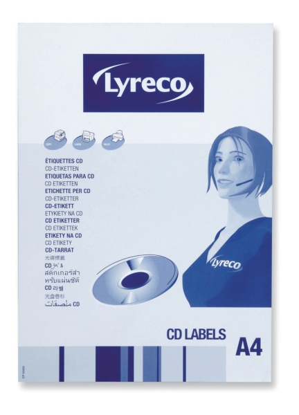 Lyreco CD etiketten mat diameter 114 mm - doos van 50