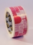 Packaging tape fragile 50mmx66m PVC red