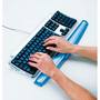 Fellowes 91137 crystal gel keyboard wrist rest blue