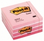 Post-it Notes kubus 76x76mm 450 vellen pastelroze