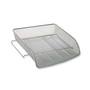 Alba Mesh letter tray silver