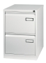 Bisley Basic filing cabinet for suspension files 2 drawers H71,4cm grey