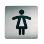 Durable 4956 pictogram/deurbord WC dames 15x15cm