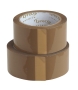 Lyreco Premium hotmelt packaging tape 50 mm x 66 m brown - pack of 6