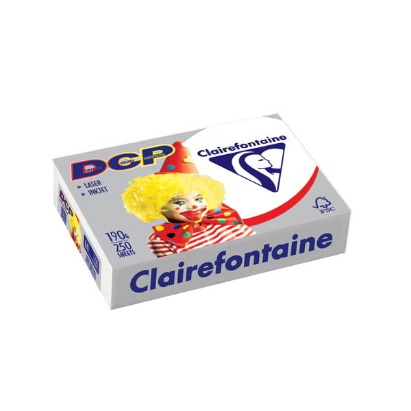Clairefontaine DCP papier blanc imprimante laser couleur A4 190g - ram.250 flls