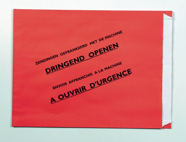 Enveloppes spéciales envoi pré-affranchis 240x300x35mm rouge Belg - boite de 500