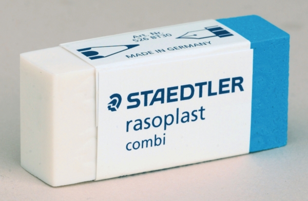 Staedtler combination ink and pencil eraser with cardboard cover