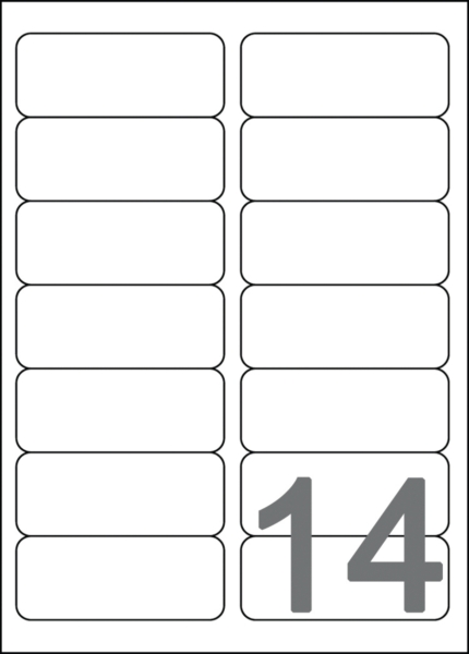 Avery J8163-25  Labels, 99.1 x 38.1 mm 14 Labels Per Sheet, 350 Labels Per Pack