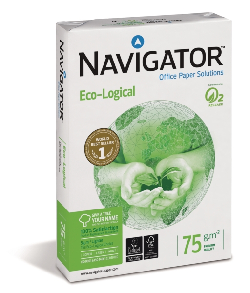 Navigator Ecological papier écologique A4 75g-1 boite = 5 ramettes de 500 flls