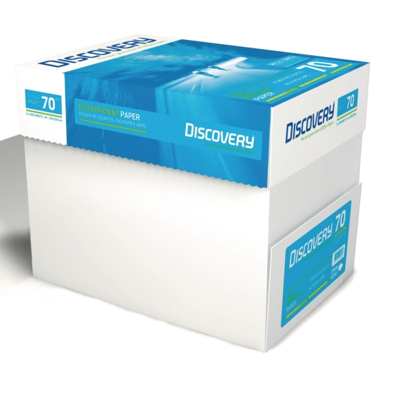 Discovery ecological white paper A4 70g - 1 box = 5 reams of 500 sheets