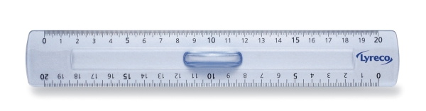 Ruler lyreco plastic 20cm precise scale