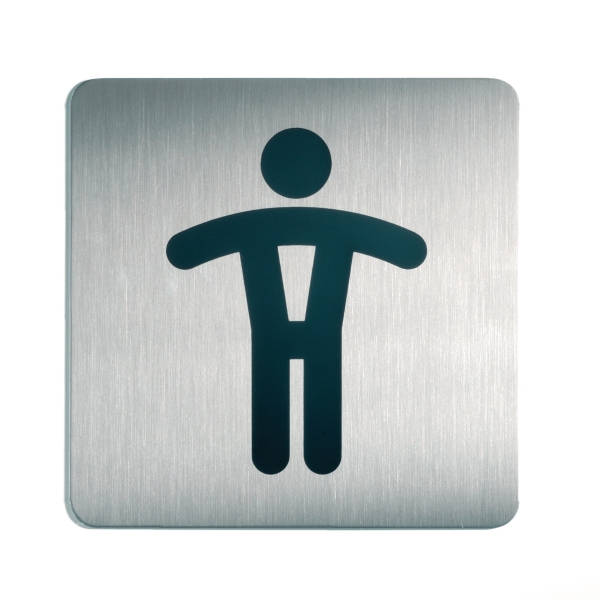 Durable 4954 picto/door sign WC men 15x15cm