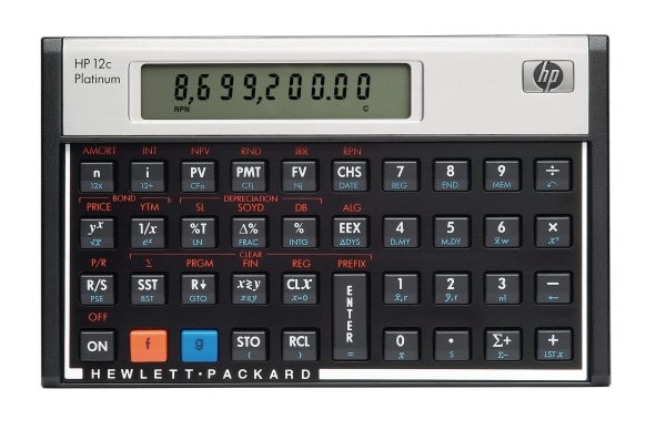 HP 12C platinum calculatrice financière - 10 chiffres