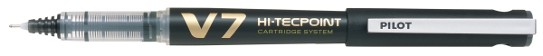 Pilot V7 Hi-tecpoint roller with cartridge system 0,7 mm black