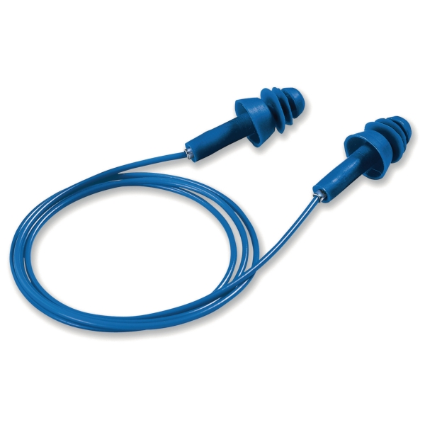 Uvex Whisper Detec corded earplug blue - per pair