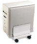 CPU computer standard with castors gray