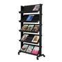 Free standing literature display 5 shelves for 15 A4-documents