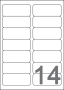 Avery J8163-25  Labels, 99.1 x 38.1 mm 14 Labels Per Sheet, 350 Labels Per Pack